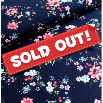 Reststück 71 cm Jersey Blütentraum