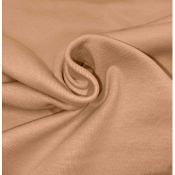 Reststück 60 cm Bündchen breit cafe au lait