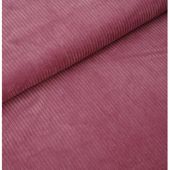 Reststück 35 cm Cord-Nicki vintage rose