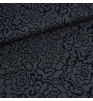 Reststück 75 cm Jacquard Gothic Roses