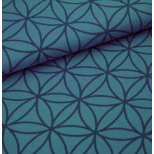 Jacquard Blume des Lebens beach house blue