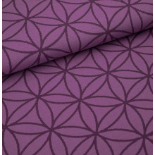 Jacquard Blume des Lebens pflaume