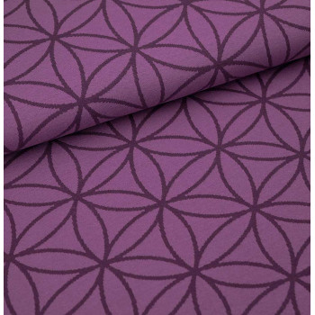 Jacquard Blume des Lebens pflaume