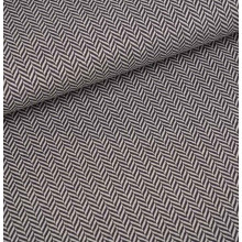 Jacquard Fischgrät grau