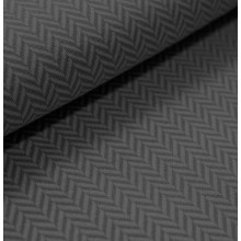 Jacquard Fischgrät grau-schwarz