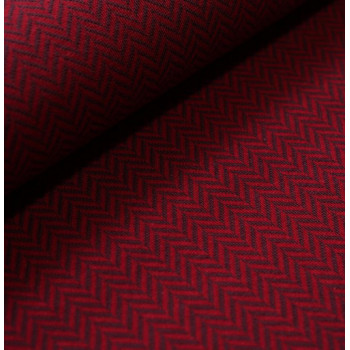 Jacquard Fischgrät kirsche