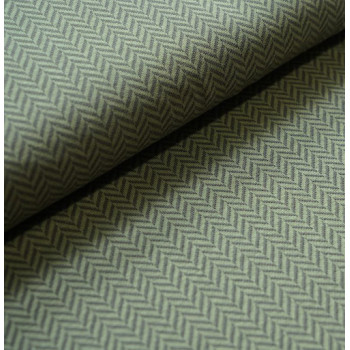Jacquard Fischgrät moos