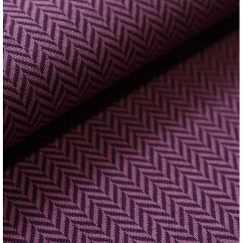 Jacquard Fischgrät pflaume