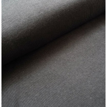 Jacquard Rippenmuster grau-schwarz