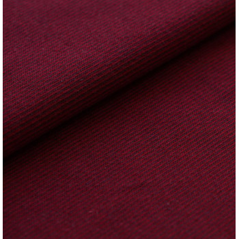 Jacquard Rippenmuster kirsche