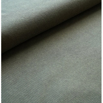 Jacquard Rippenmuster moos