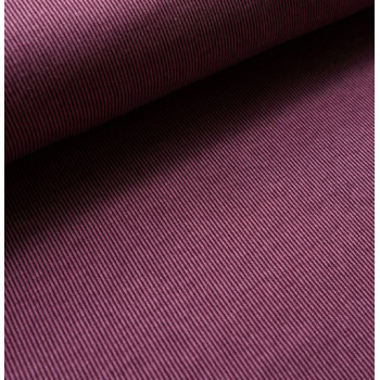 Jacquard Rippenmuster pflaume