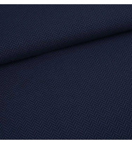 Jacquard Fischgrät dark blue