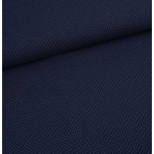 Jacquard Fischgrät dark blue