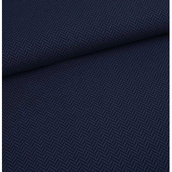 Jacquard Fischgrät dark blue