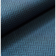 Jacquard Fischgrät petrol