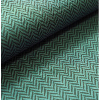 Jacquard Fischgrät staubgrün