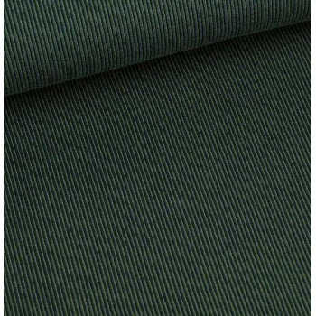 Jacquard Rippenmuster waldgrün