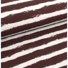 Kuschelsweat Mellow Stripes schoko