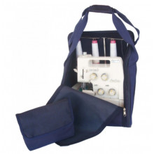 Overlocktasche blau