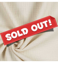 Reststück 42 cm Musselin natural