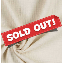 Reststück 42 cm Musselin natural