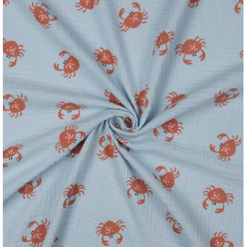 Musselin Crabs light blue