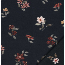 Jersey Flowers navy