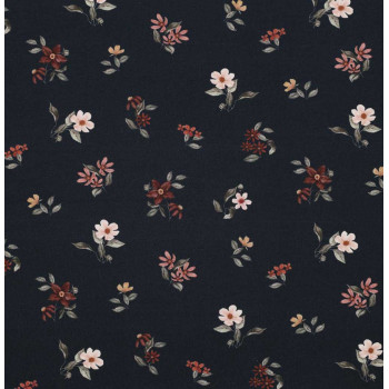 Jersey Flowers navy