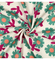 Musselin Flowers Jennifer Bouron natural/green