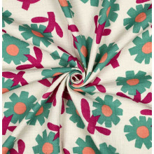 Musselin Flowers Jennifer Bouron natural/green
