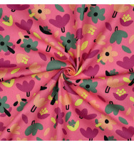Popeline Flowers Jennifer Bouron pink