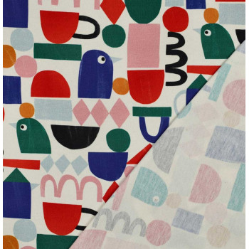 Sommersweat Jennifer Bouron Graphic Shapes natural