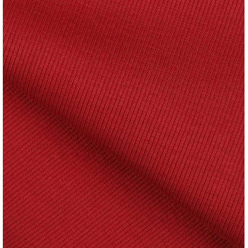 Ripp-Bündchen dark red