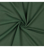 Reststück 40 cm Stretch-Kuschelsweat dark forest green