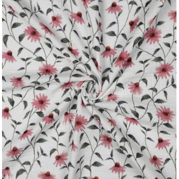 Musselin Sonnenhut weiß