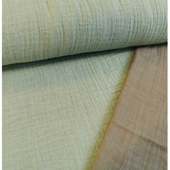 Doubleface-Musselin nile/taupe