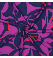 Ecovero-Viskose-Webstoff Abstract purple