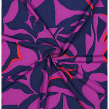 Ecovero-Viskose-Webstoff Abstract purple