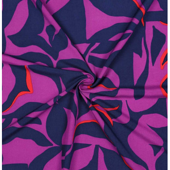 Ecovero-Viskose-Webstoff Abstract purple