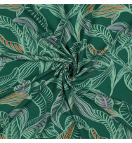 Ecovero-Viskose-Webstoff Leaves green