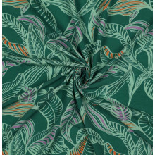 Ecovero-Viskose-Webstoff Leaves green