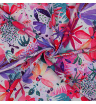 Ecovero-Viskose-Webstoff Digital Soiree Nerida Hansen pink