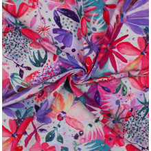 Ecovero-Viskose-Webstoff Digital Soiree Nerida Hansen pink