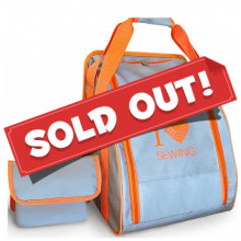 Overlocktasche grau/orange