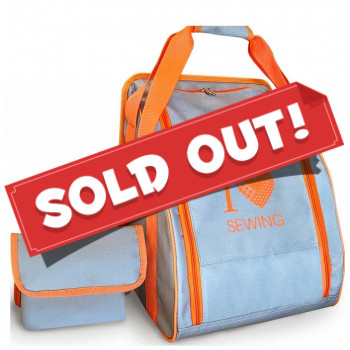 Overlocktasche grau/orange