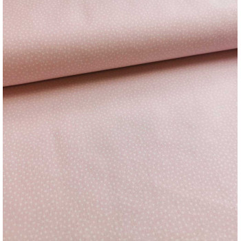 Druckstoff Prinzessin Tupfen rosa/weiß