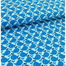 Druckstoff Wale blau