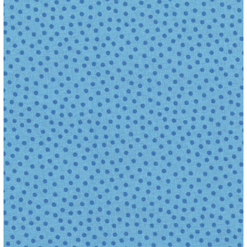 Druckstoff Pünktchen blau