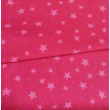 Druckstoff Sterne fuchsia